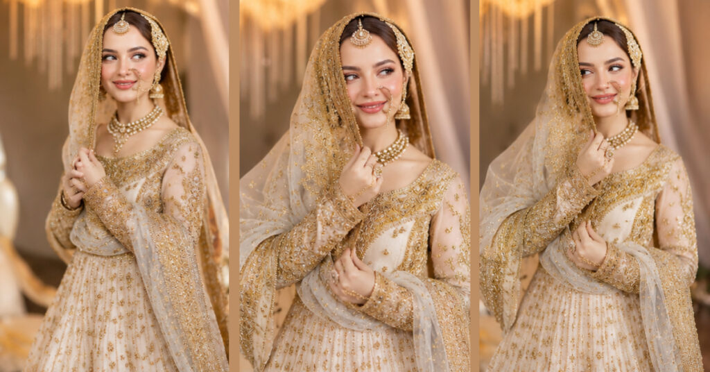 white bridal dress pakistani